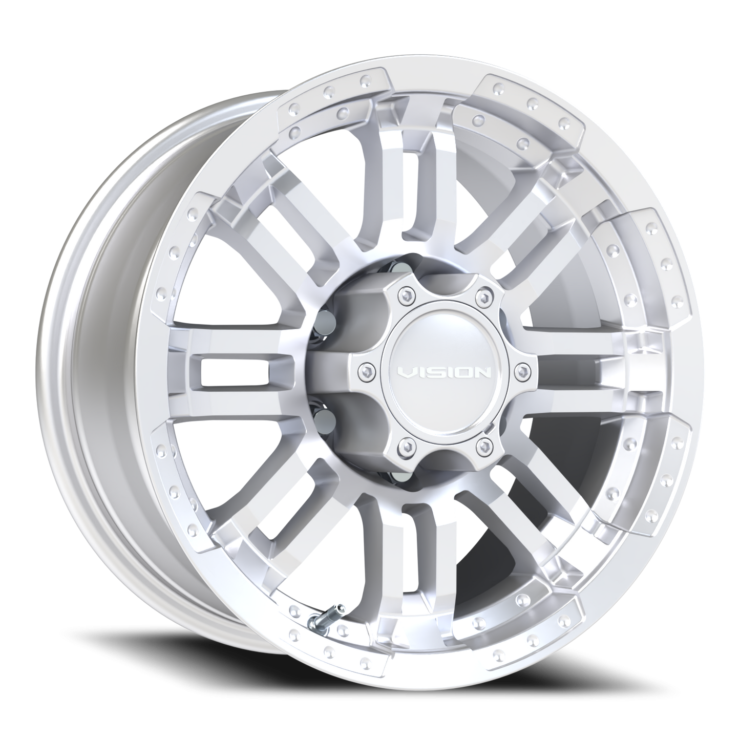Vision Warrior 16X8 Winter Paint-Silver( Salt Resistant) Wheel