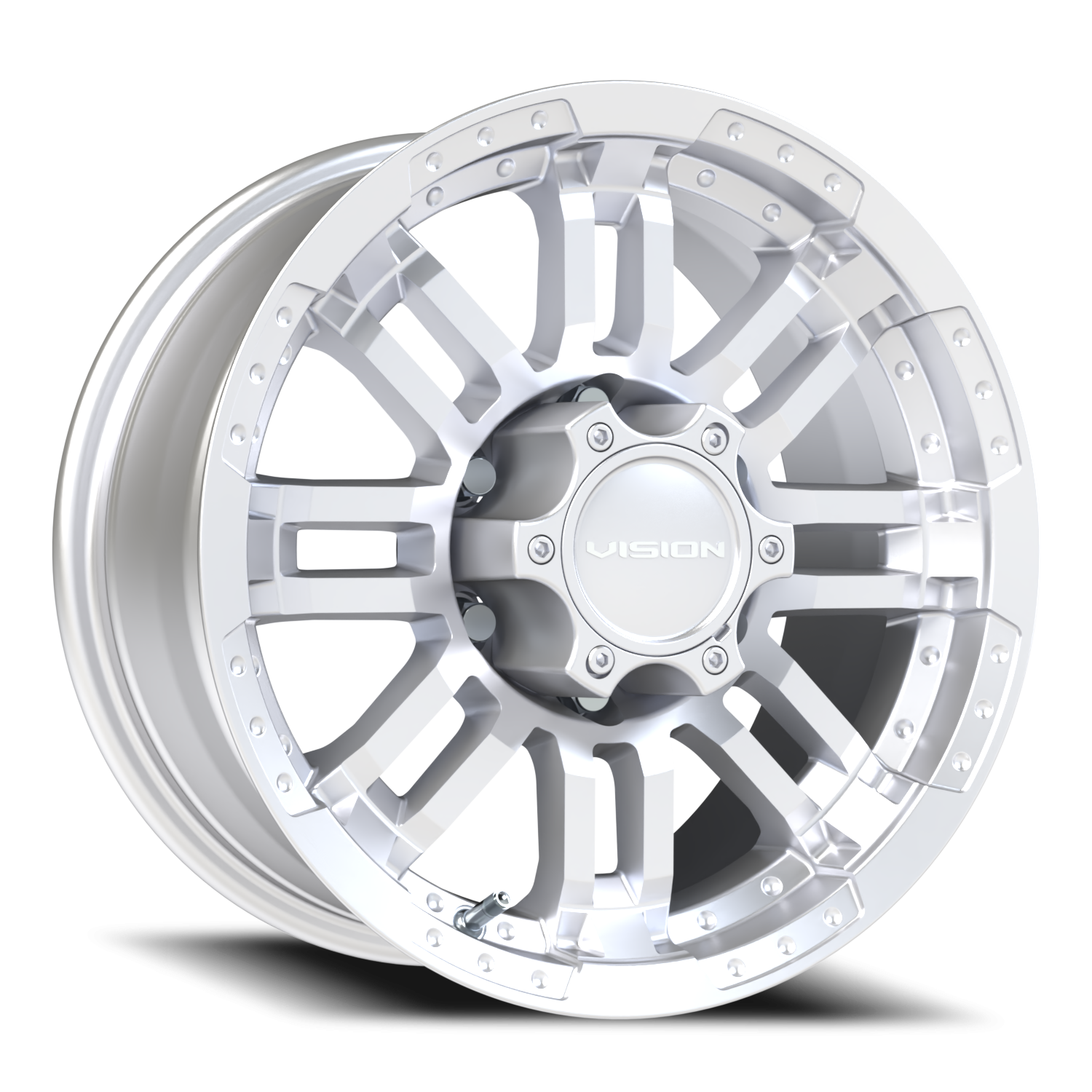 Vision Warrior 16X8 Winter Paint-Silver( Salt Resistant) Wheel
