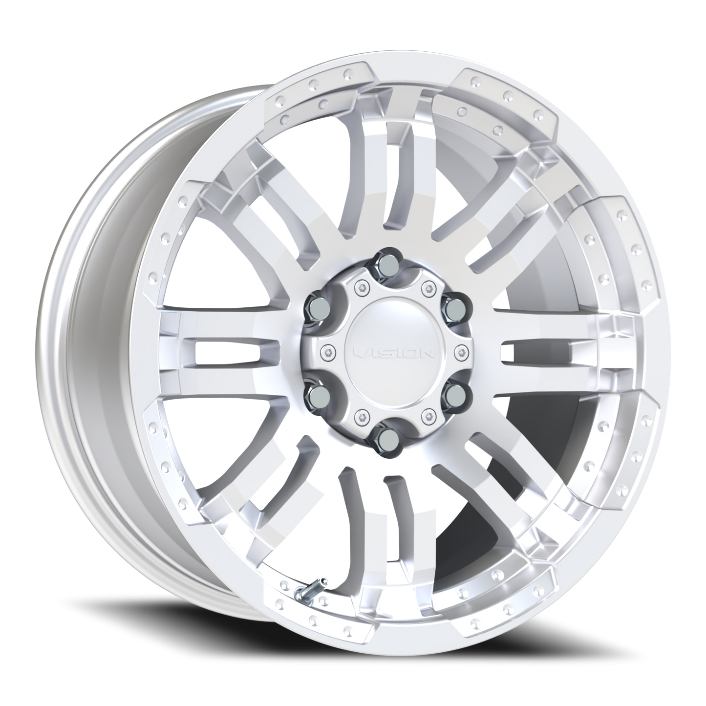 Vision Warrior 17X8.5 Winter Paint-Silver( Salt Resistant) Wheel