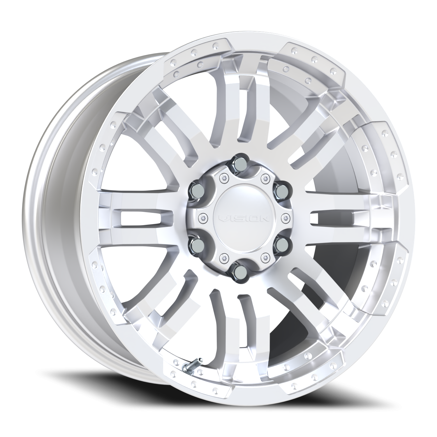 Vision Warrior 17X8.5 Winter Paint-Silver( Salt Resistant) Wheel