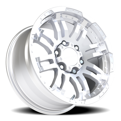 Vision Warrior 17X8.5 Winter Paint-Silver( Salt Resistant) Wheel