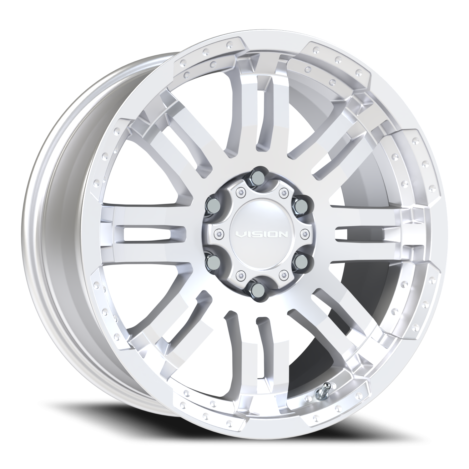 Vision Warrior 18X8.5 Winter Paint-Silver( Salt Resistant) Wheel