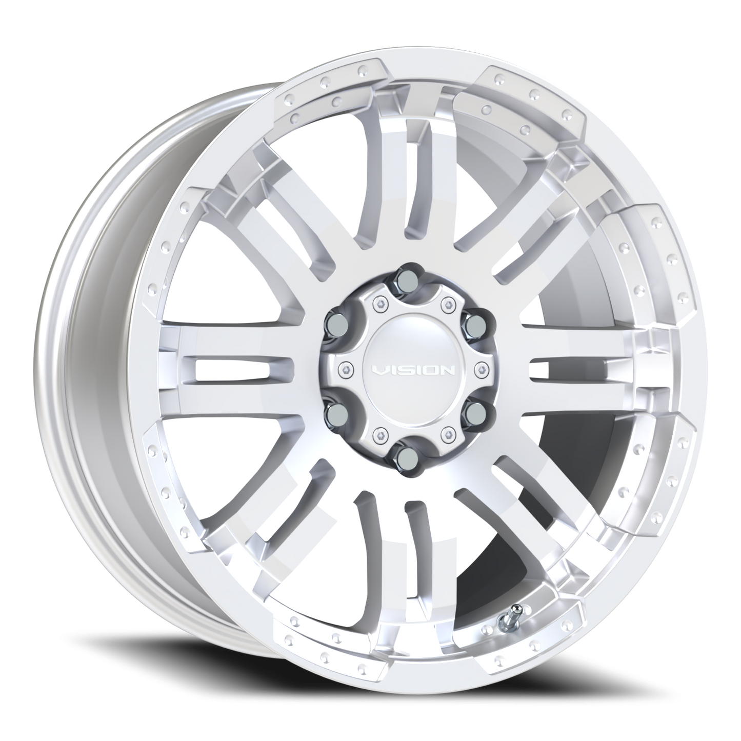 Vision Warrior 18X8.5 Winter Paint-Silver( Salt Resistant) Wheel