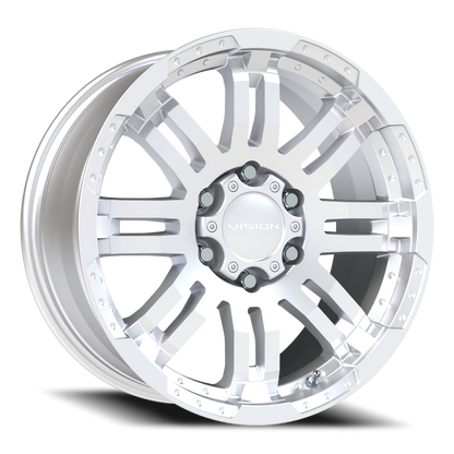 Vision Warrior 18X8.5 Winter Paint-Silver( Salt Resistant) Wheel