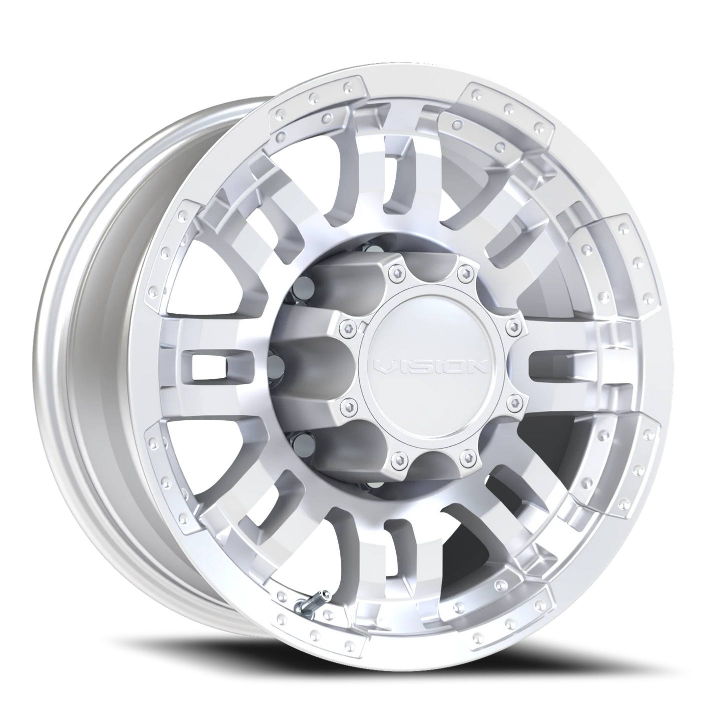 Vision Warrior 16X8 Winter Paint-Silver( Salt Resistant) Wheel