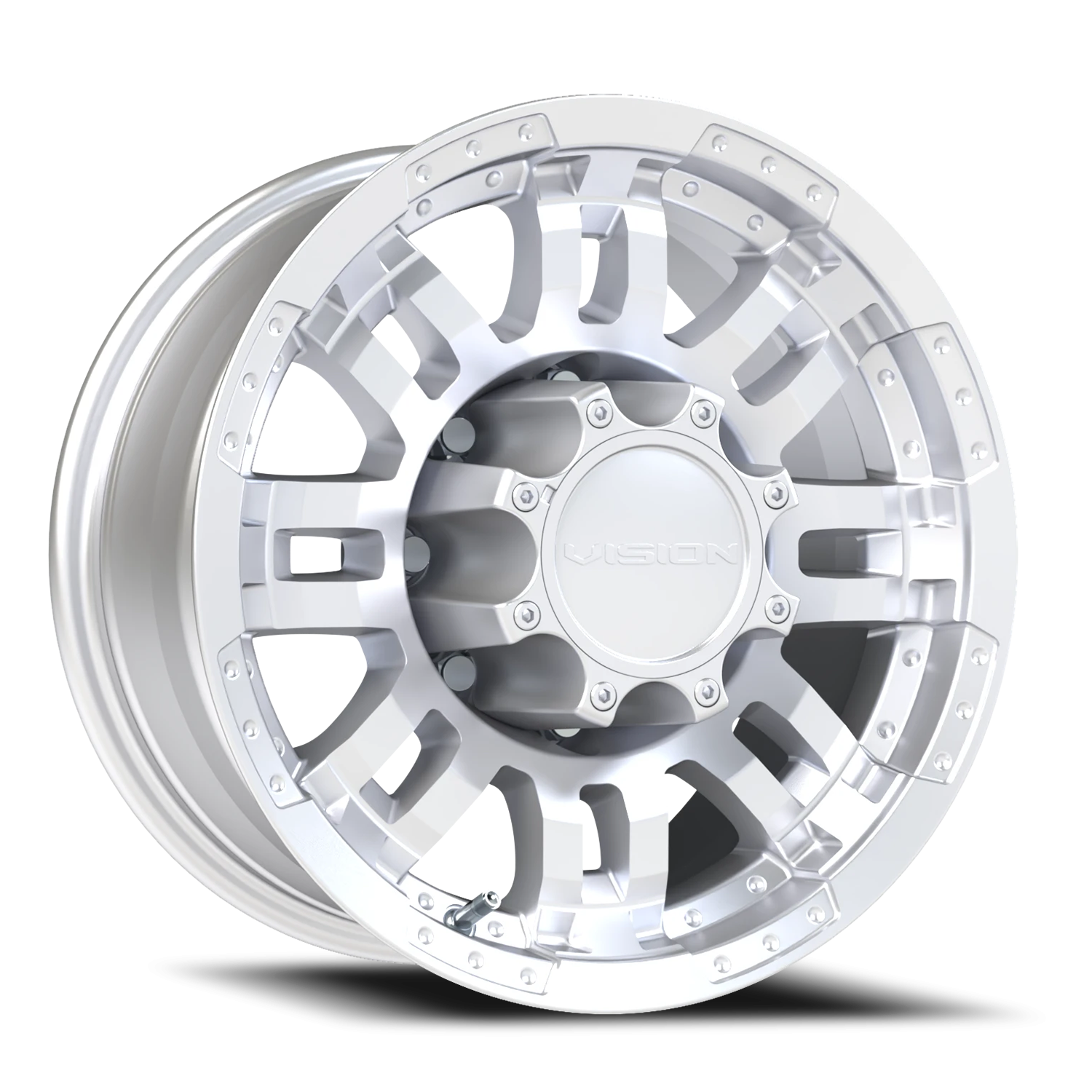 Vision Warrior 16X8 Winter Paint-Silver( Salt Resistant) Wheel