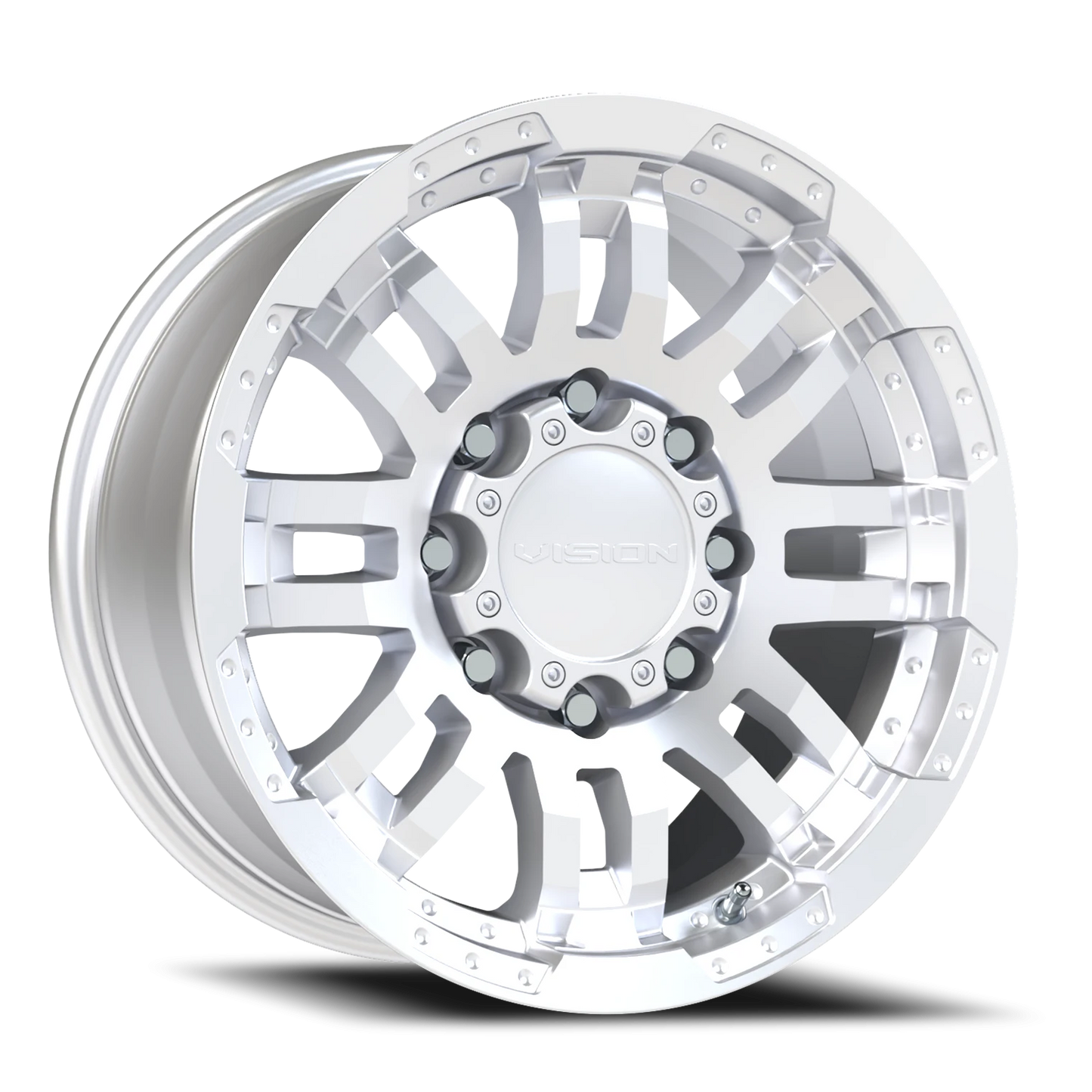 Vision Warrior 17X8.5 Winter Paint-Silver( Salt Resistant) Wheel