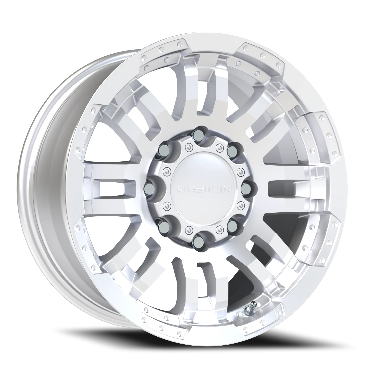 Vision Warrior 17X8.5 Winter Paint-Silver( Salt Resistant) Wheel