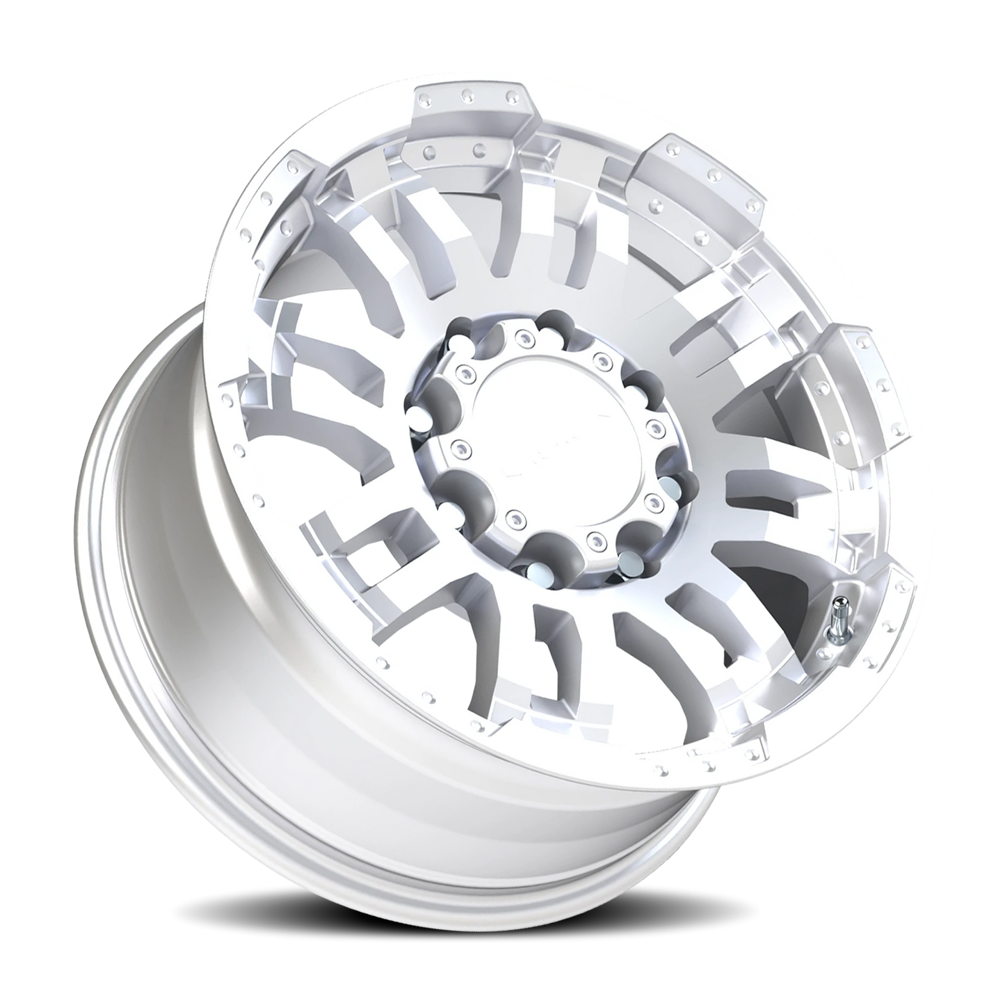 Vision Warrior 17X8.5 Winter Paint-Silver( Salt Resistant) Wheel