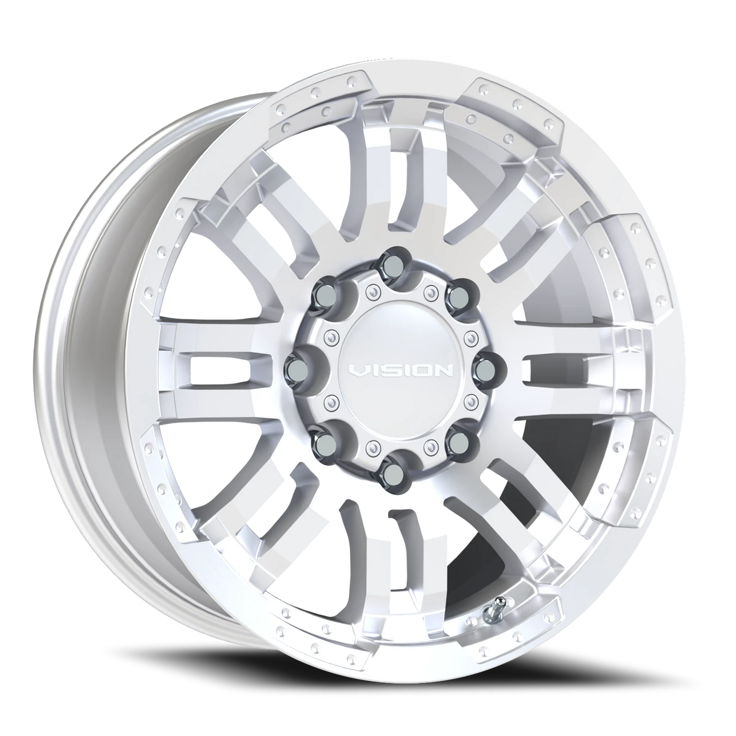 Vision Warrior 18X8.5 Winter Paint-Silver( Salt Resistant) Wheel