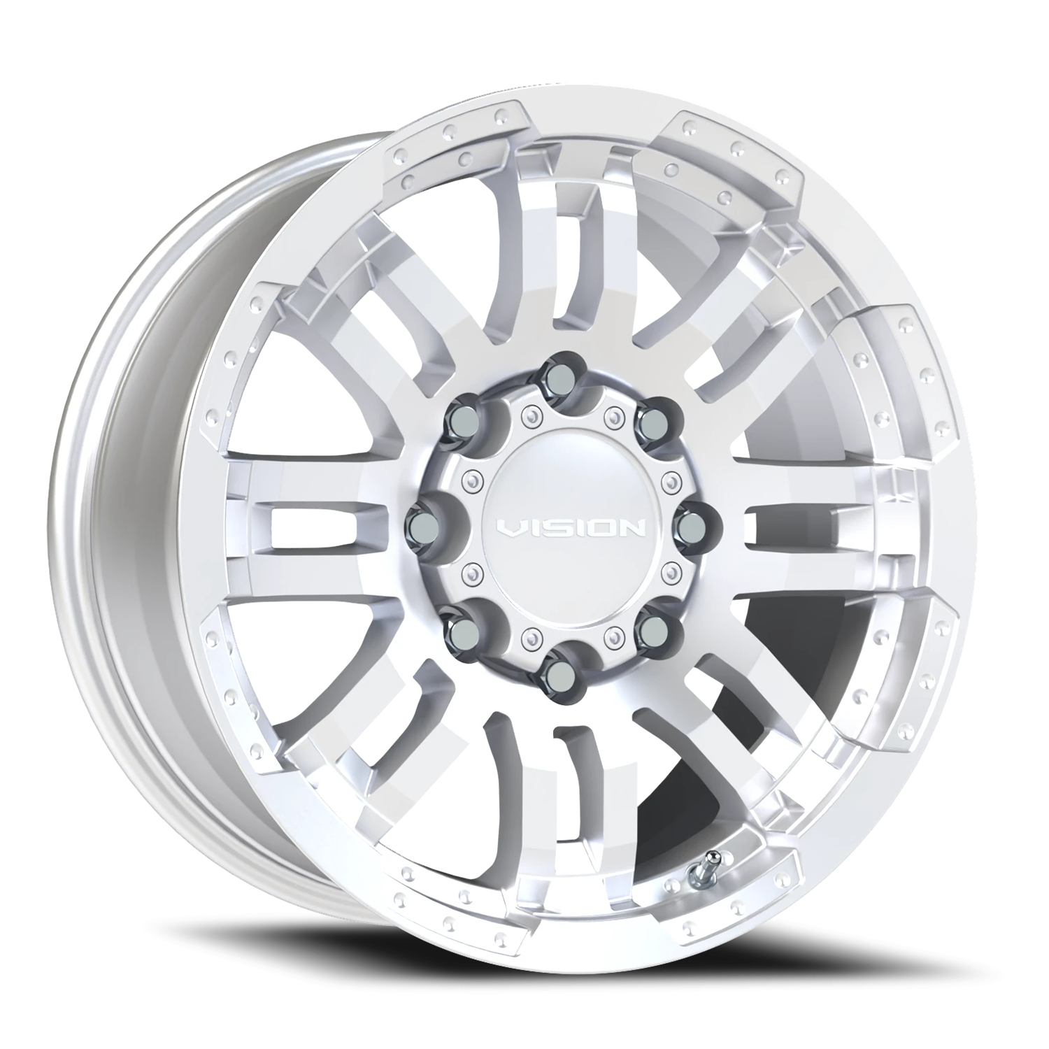 Vision Warrior 18X8.5 Winter Paint-Silver( Salt Resistant) Wheel
