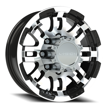 Vision Vw 16X6 Gloss Black Machined Face Wheel
