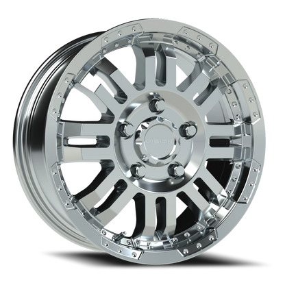 Vision Warr 16X6.5 Chrome Wheel
