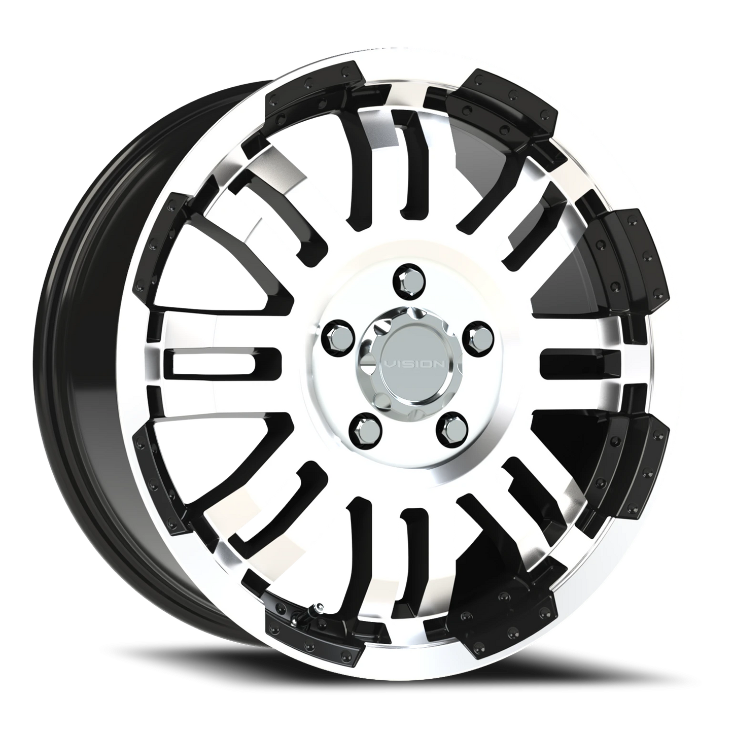 Vision Vw 18X7.5 --3600 LC-- Gloss Black Machined Face Wheel