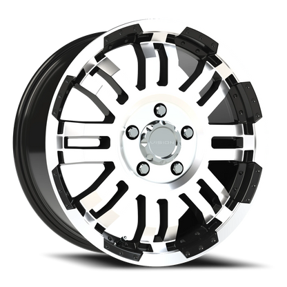 Vision Vw 18X7.5 --3600 LC-- Gloss Black Machined Face Wheel