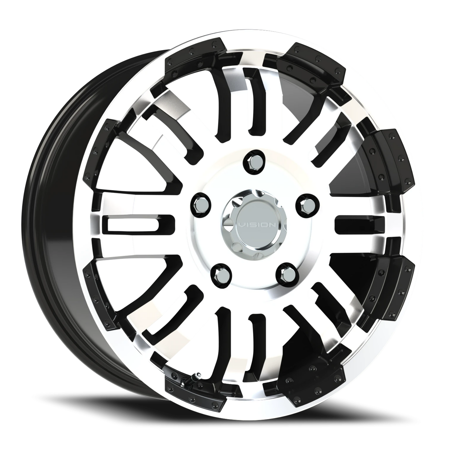 Vision Vw 18X7.5 --3600 LC-- Gloss Black Machined Face Wheel
