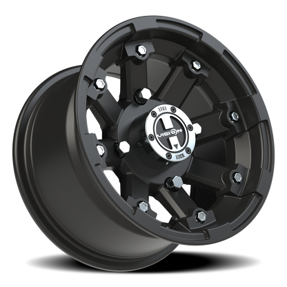 Vision Vislockout 12X7 Matte Black Wheel