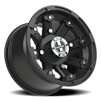 Vision Vislockout 12X7 Matte Black Wheel