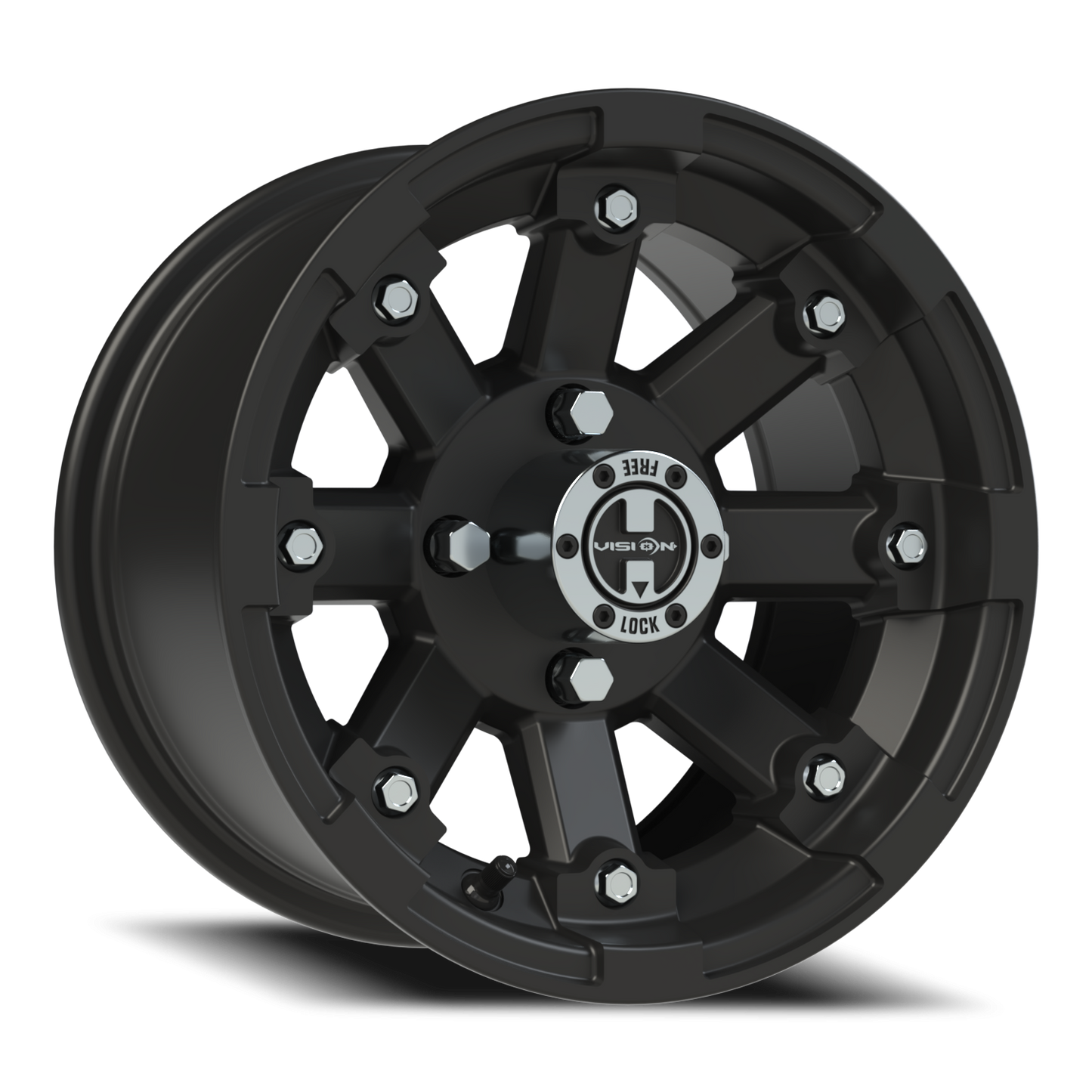 Vision Vislock 12X7 Matte Black Wheel