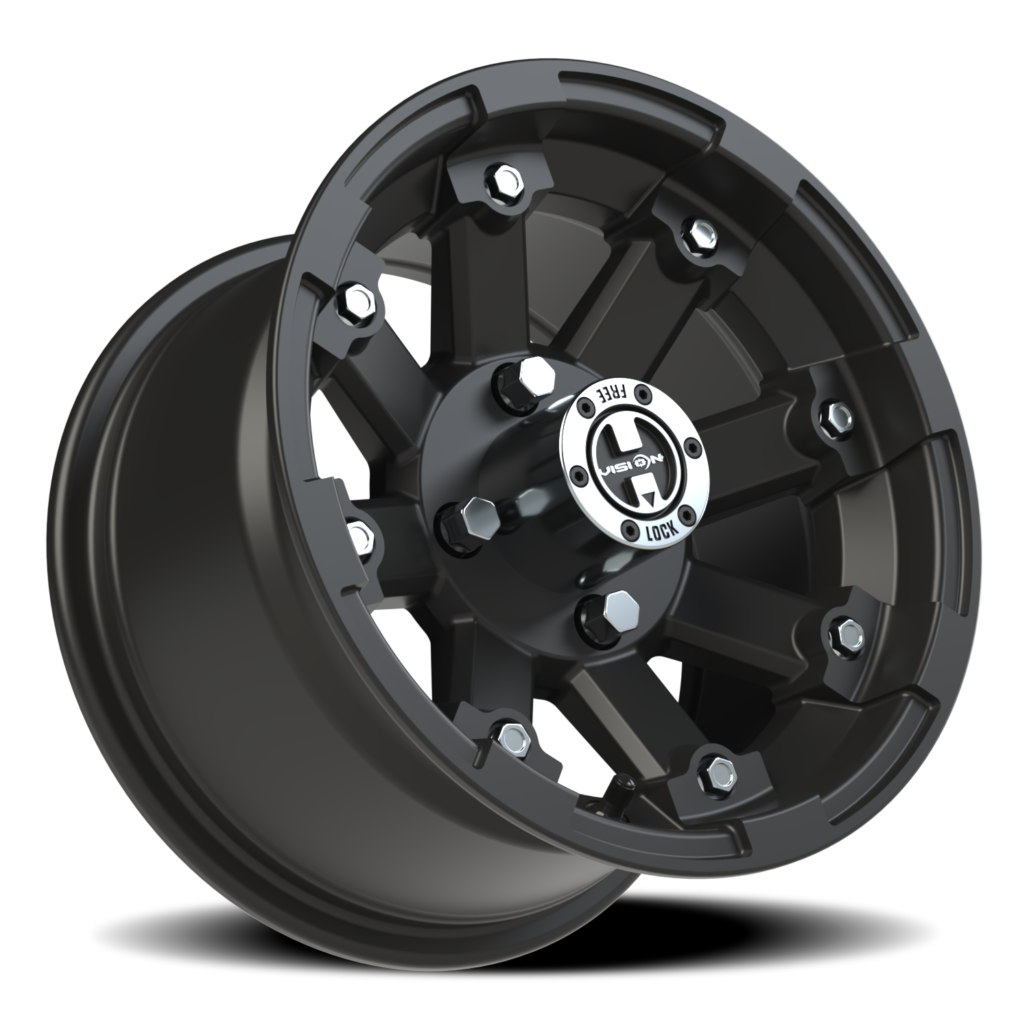 Vision Vislock 12X7 Matte Black Wheel
