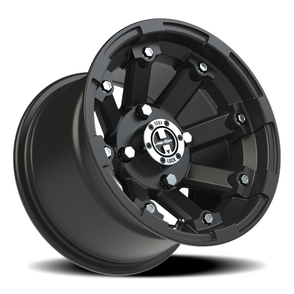 Vision Vislockout 12X8 Matte Black Wheel