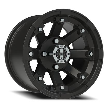 Vision Vislockout 12X8 Matte Black Wheel