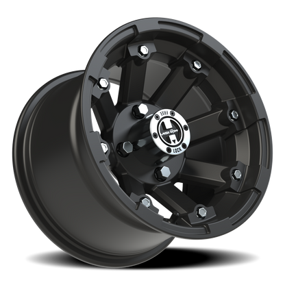 Vision Vislockout 12X8 Matte Black Wheel