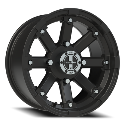 Vision Vislockout 14X7 Matte Black Wheel