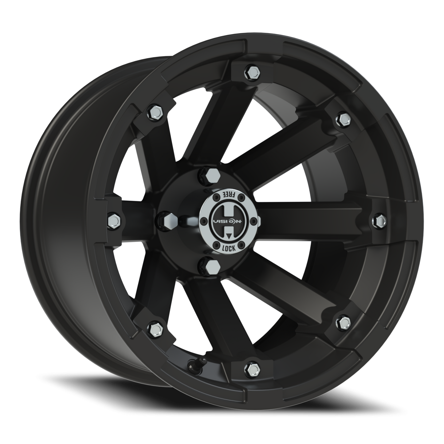 Vision Vislockout 14X8 Matte Black Wheel