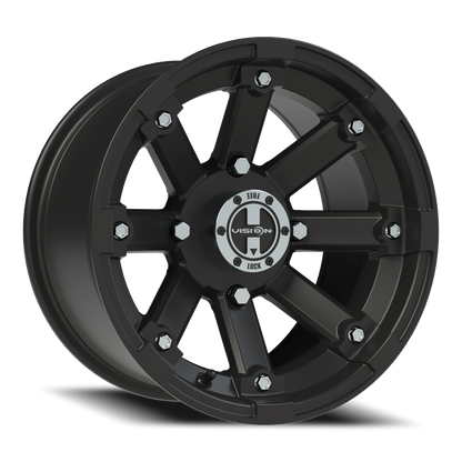 Vision Vislockout 14X8 Matte Black Wheel