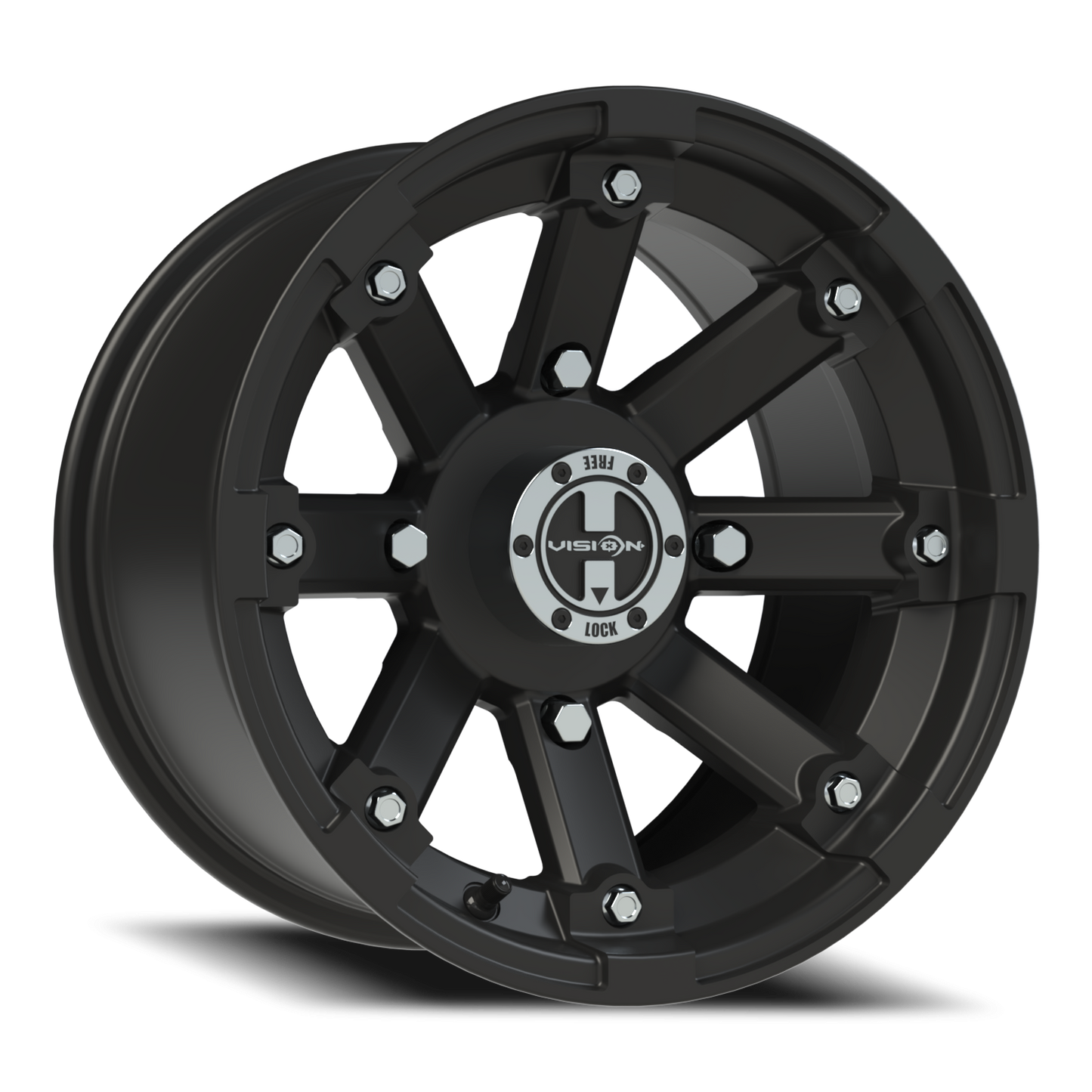 Vision Lockout 14X8 Matte Black Wheel