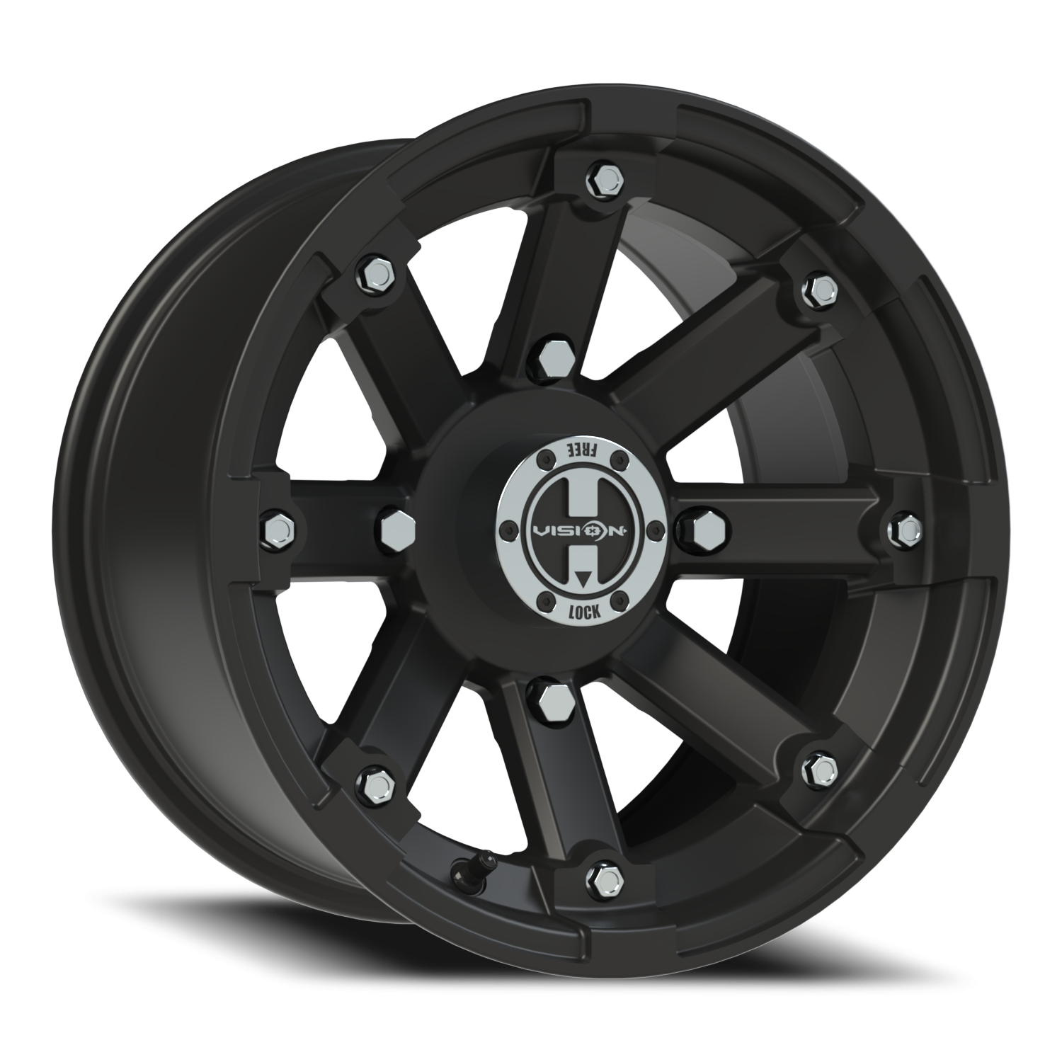 Vision Lockout 14X8 Matte Black Wheel