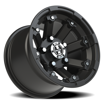 Vision Vislockout 12X8 Matte Black Wheel