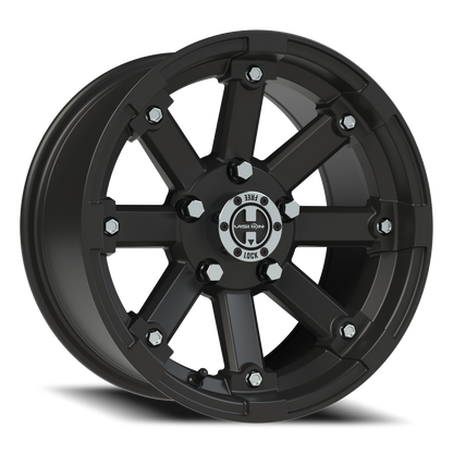 Vision Vislockout 14X7 Matte Black Wheel