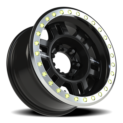 Vision Bl 17X8.5 Gloss Black Wheel