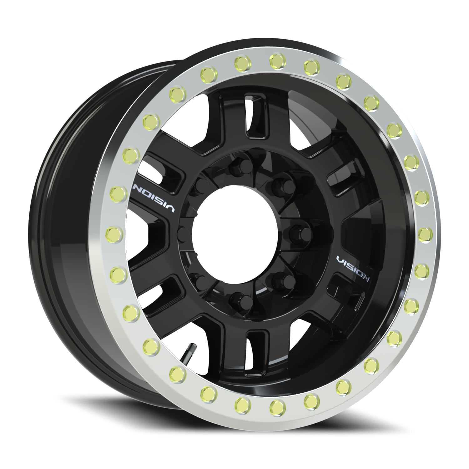 Vision Bl 17X8.5 Gloss Black Wheel