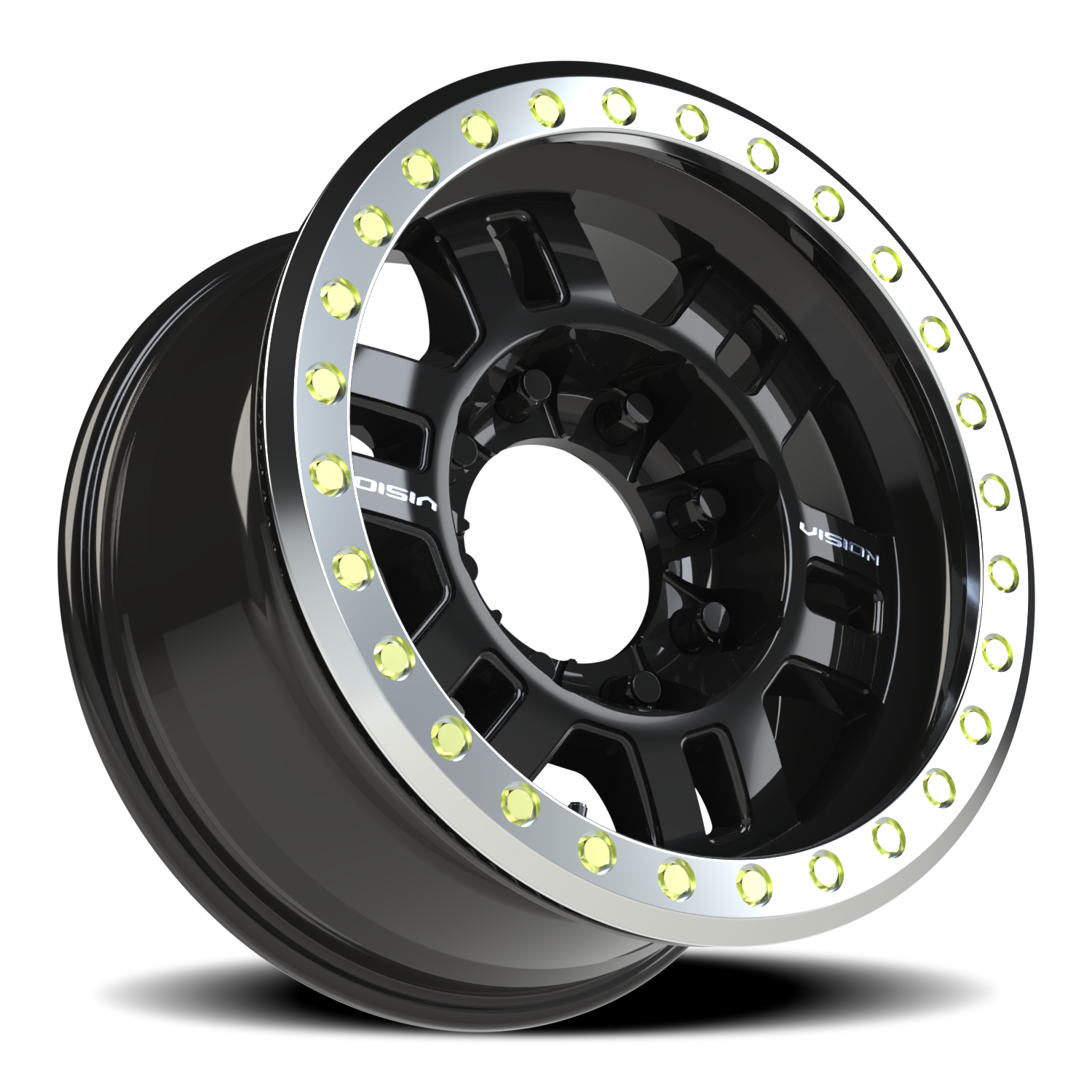 Vision Bl 17X8.5 Gloss Black Wheel
