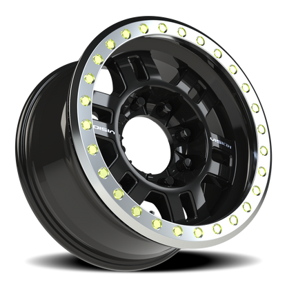 Vision Bl 17X8.5 Gloss Black Wheel
