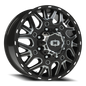 Vision Frnt 20X8.25 Gloss Black Milled Spoke Wheel