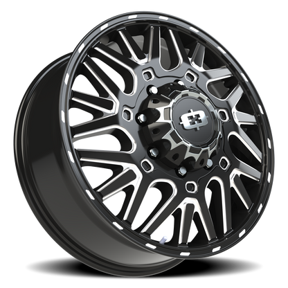 Vision Frnt 22X8.25 Gloss Black Milled Spoke Wheel