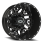 Vision Rear 20X8.25 Gloss Black Milled Spoke Wheel
