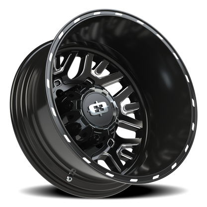 Vision Rear 20X8.25 Gloss Black Milled Spoke Wheel