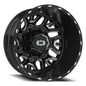 Vision Frnt 20X8.25 Gloss Black Milled Spoke Wheel
