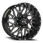 Vision Brawl 22X10 Gloss Black Milled Spoke Wheel