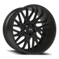Vision Brawl 22X12 Satin Black Wheel