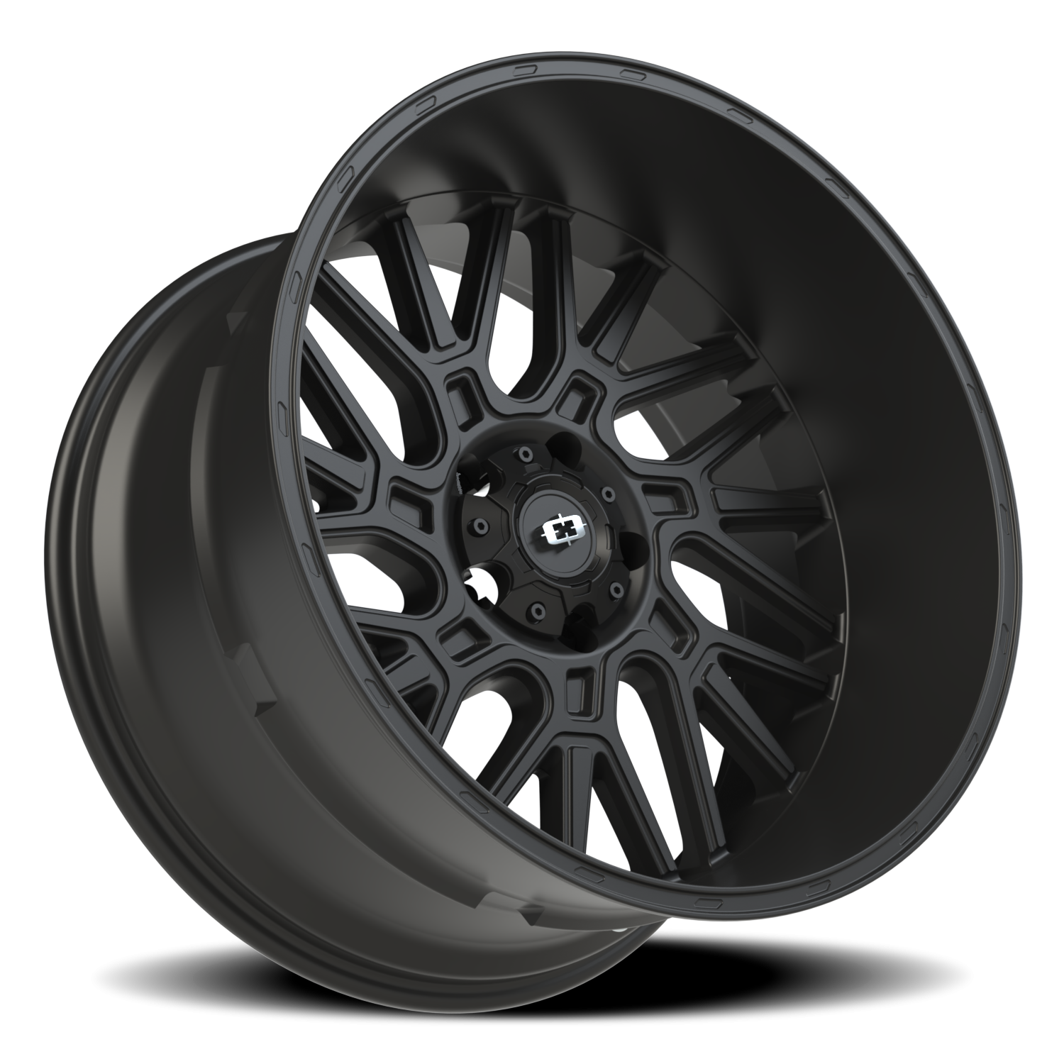 Vision Brawl 22X12 Satin Black Wheel