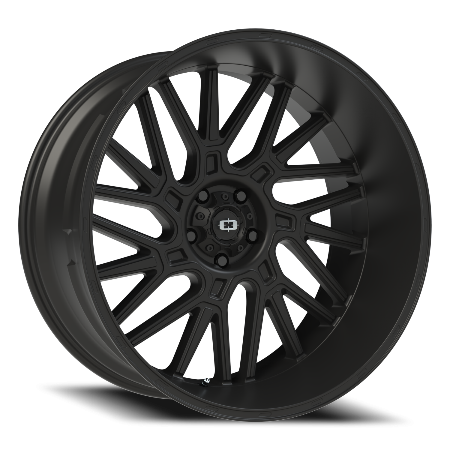 Vision Brawl 24X12 Satin Black Wheel
