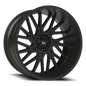 Vision Brawl 24X12 Satin Black Wheel