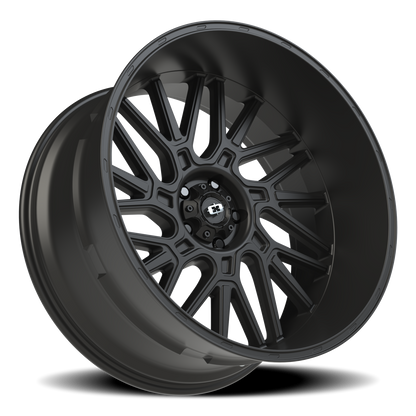 Vision Brawl 24X12 Satin Black Wheel