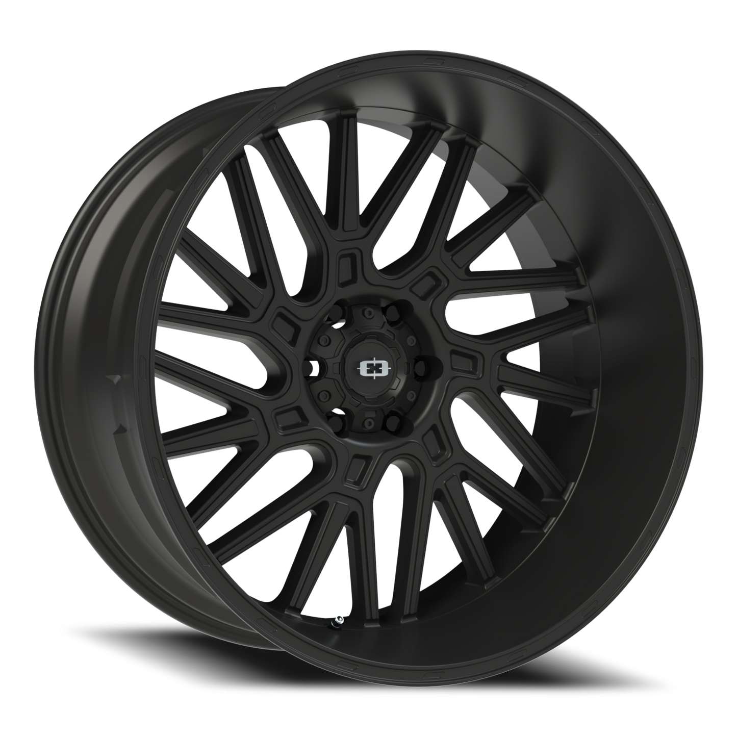 Vision Brawl 24X12 Satin Black Wheel